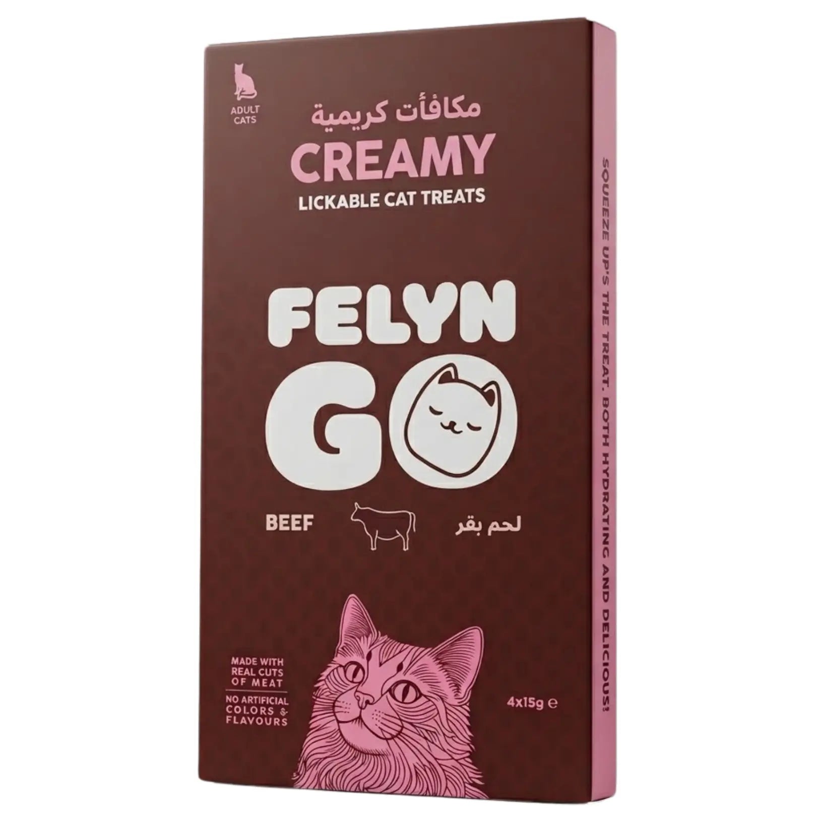 Felyn Go Creamy Lickable Treats Beef Sachet Felyn Go Core