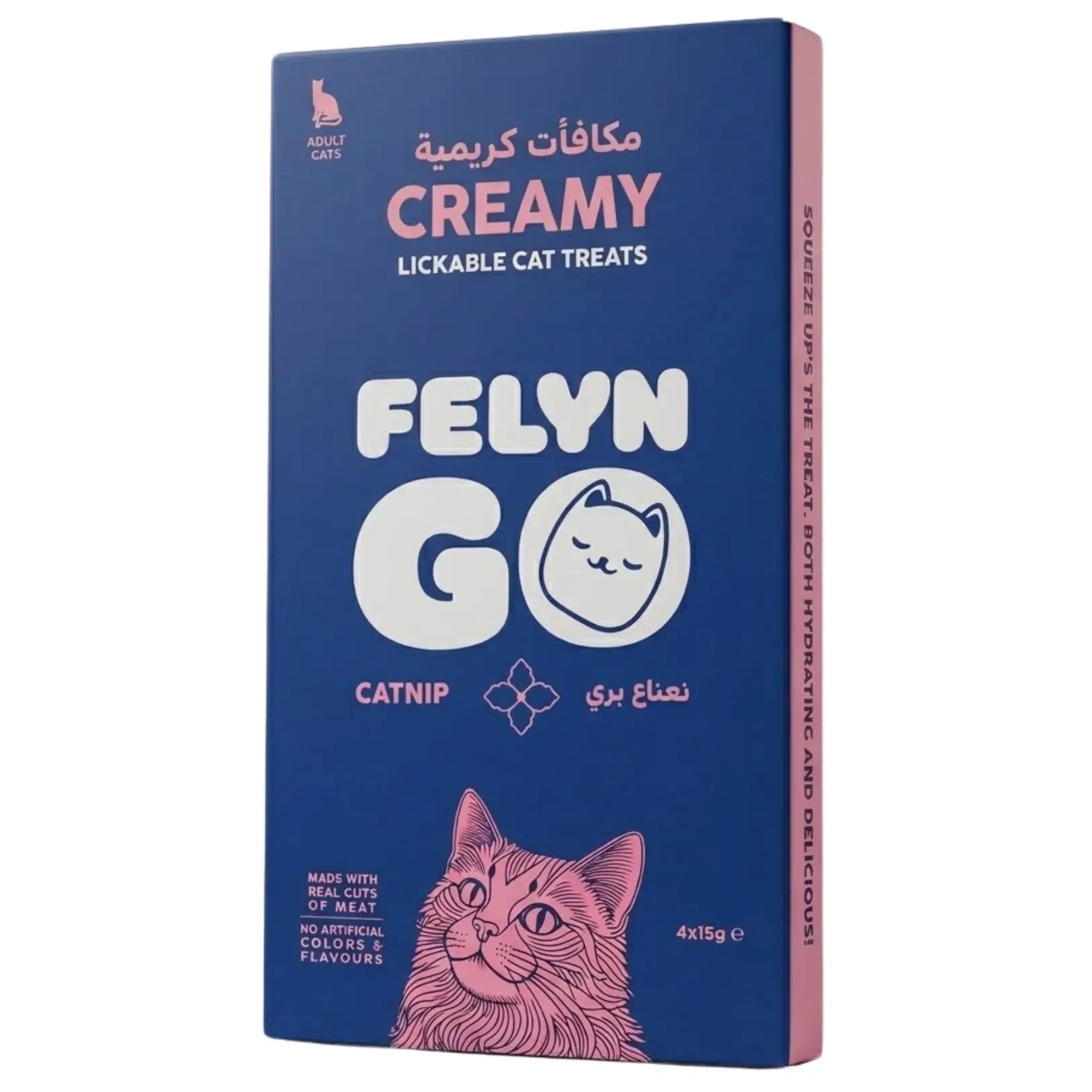 Felyn Go Creamy Lickable Treats Catnip Sachet Felyn Go Core