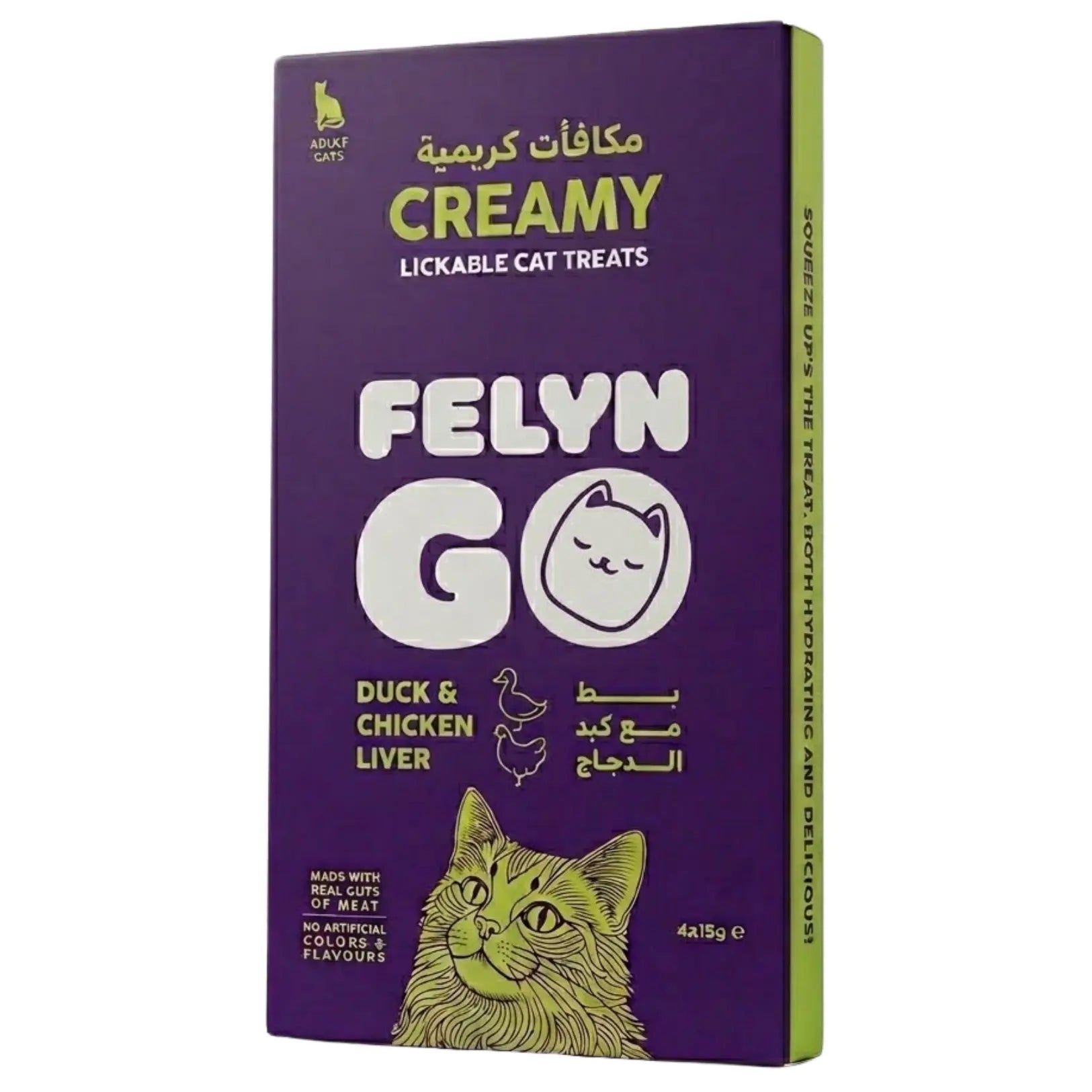 Felyn Go Creamy Lickable Treats Duck & Chicken Liver Sachet Felyn Go Core