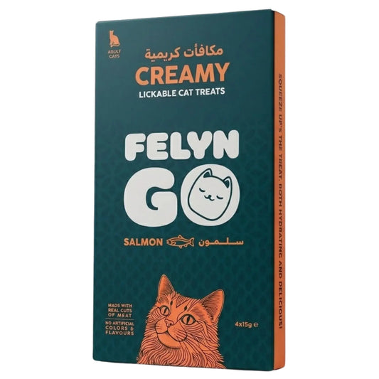 Felyn Go Creamy Lickable Treats Salmon Sachet Felyn Go Core