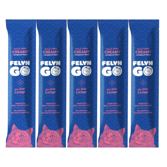 Felyn Go Creamy Lickable Treats Catnip Sachet Felyn Go Core
