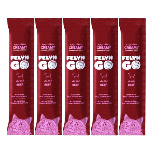 Felyn Go Creamy Lickable Treats Beef Sachet Felyn Go Core