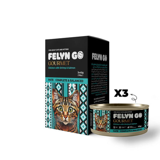 Felyn Go Gourmet Chicken With Shrimps & Salmon Pate Felyn Go Gourmet
