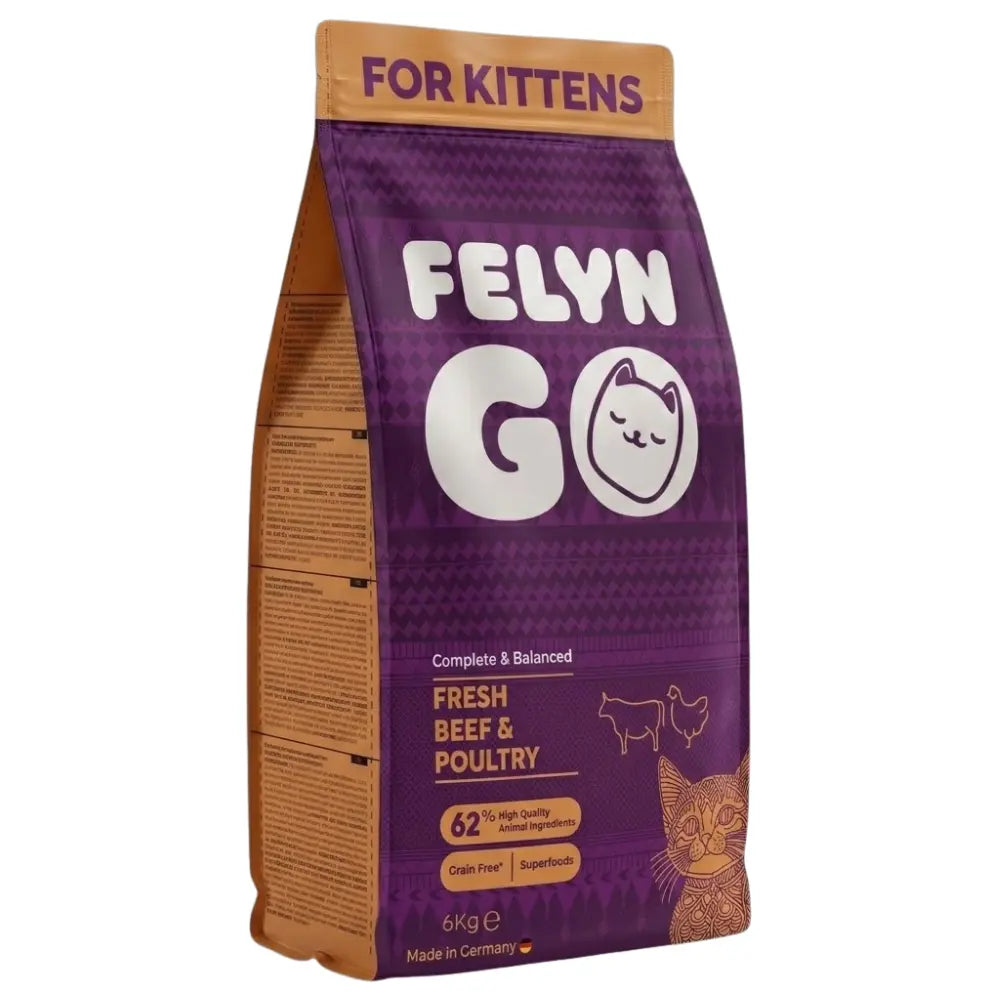 Felyn Go Fresh Beef And Poultry Kitten Felyn Go Core