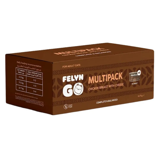 Felyn Go Multipack Chicken Breast With Cheese In Gravy Felyn Go Core
