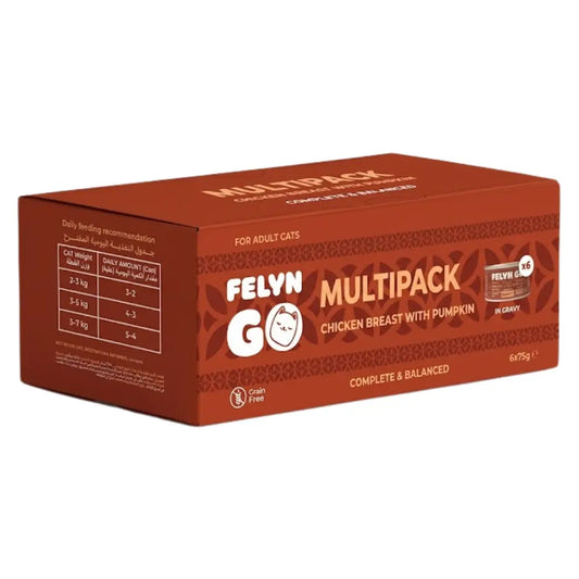 Felyn Go Multipack Chicken Breast With Pumpkin In Gravy Felyn Go Core