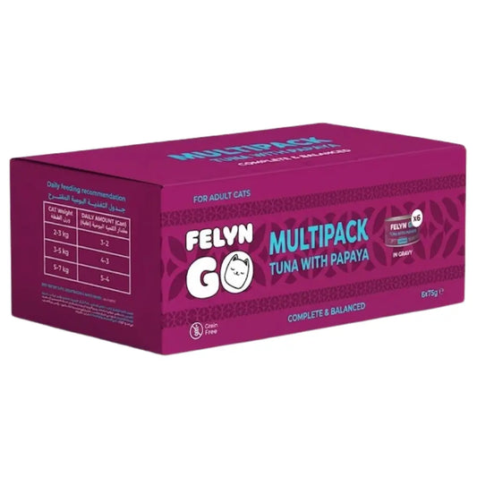 Felyn Go Multipack Tuna With Papaya In Gravy Felyn Go Core