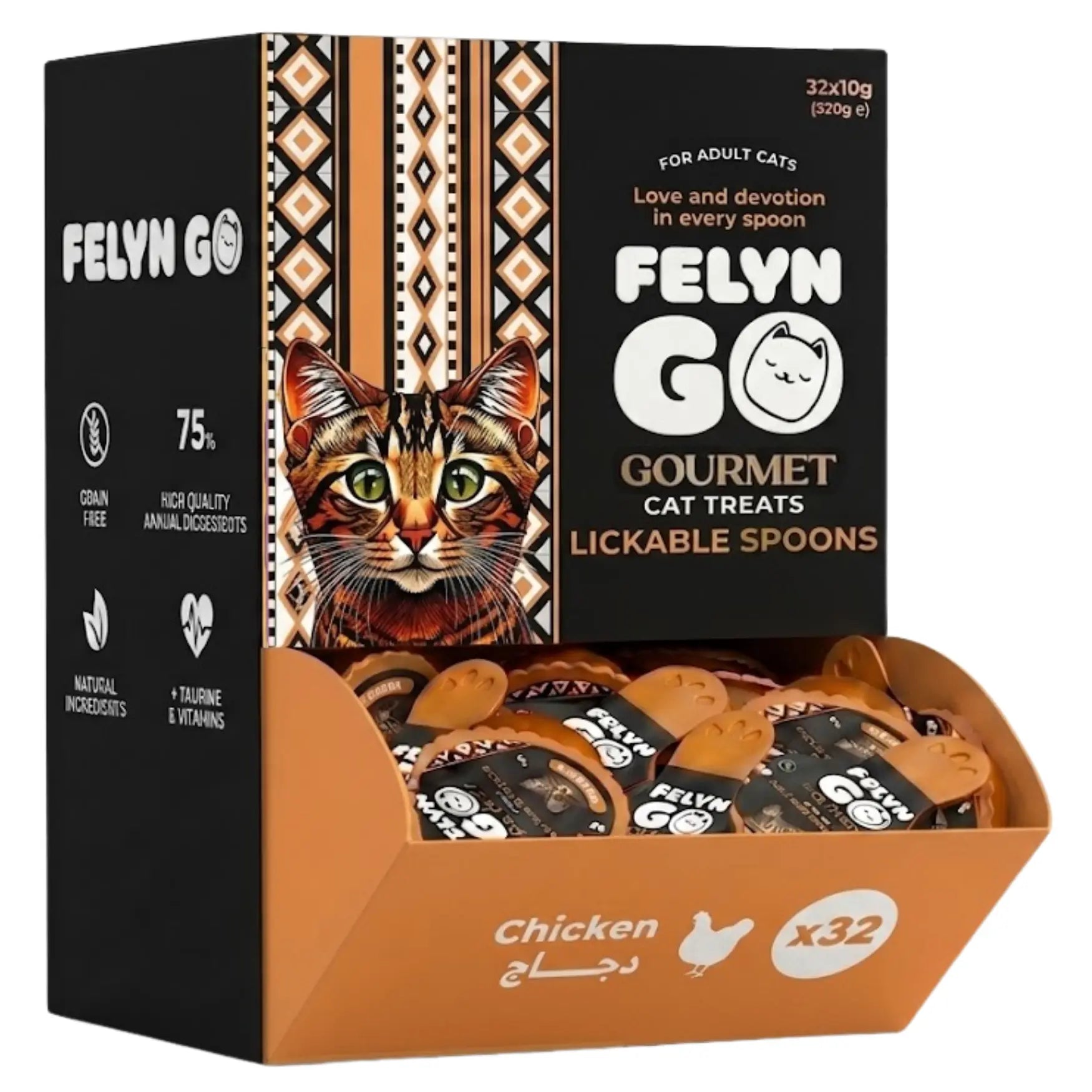 Felyn Go Gourmet Lickable Spoons Chicken Felyn Go Gourmet