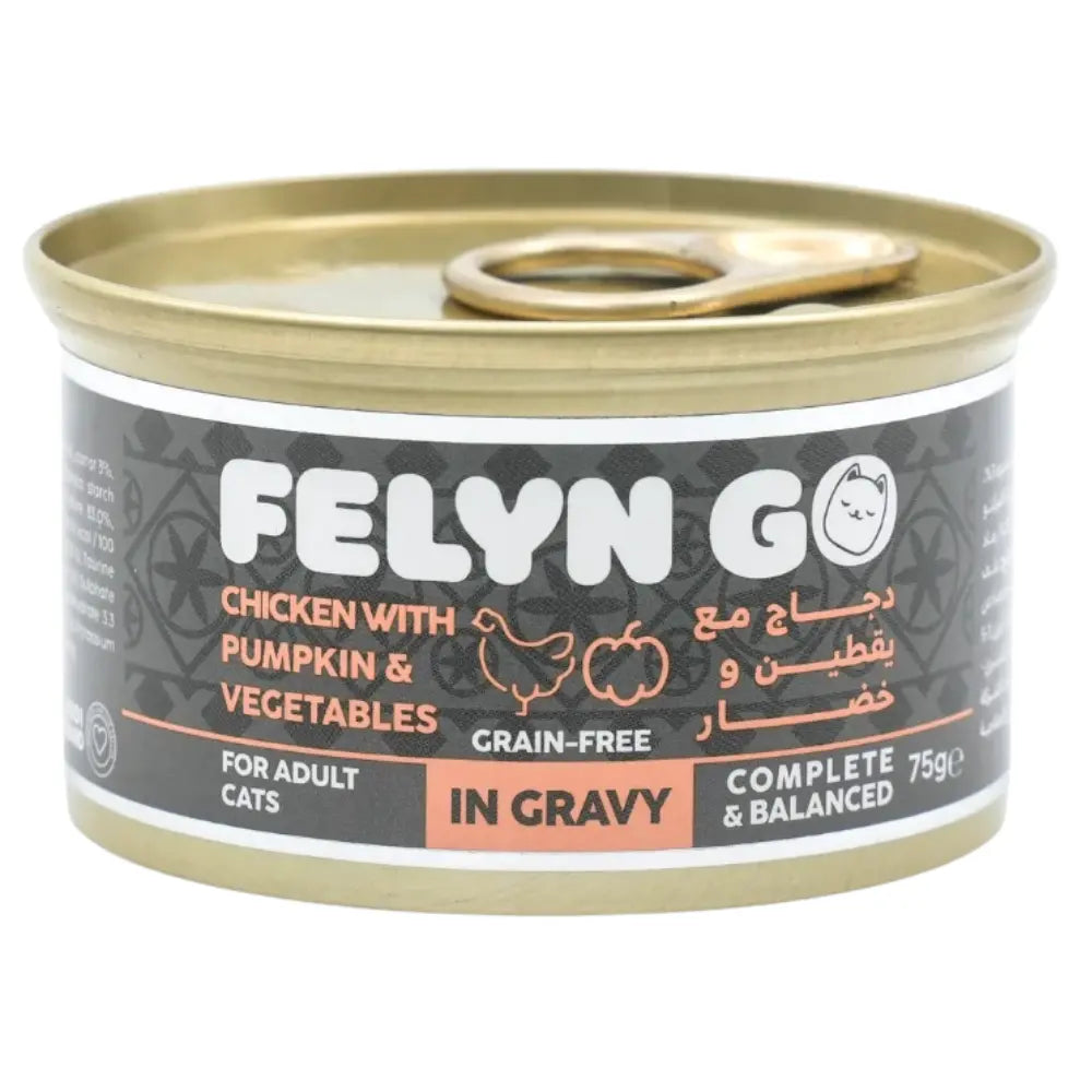 Felyn Go C&B Cans Chicken With Pumpkin & Vegetables In Gravy Felyn Go Core