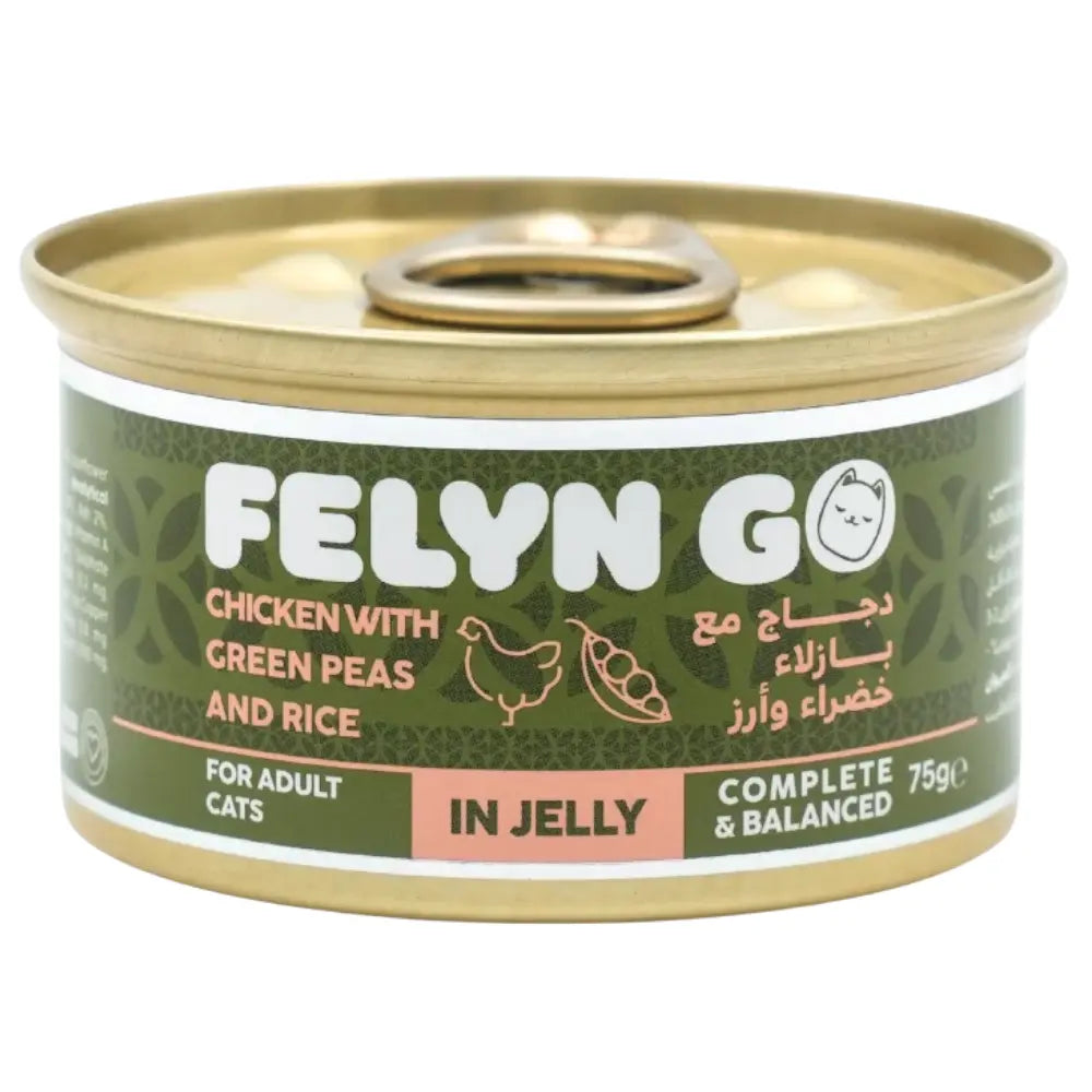 Felyn Go C&B Cans Chicken With Green Peas & Rice In Jelly Felyn Go Core