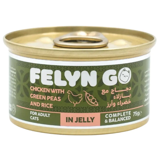 Felyn Go C&B Cans Chicken With Green Peas & Rice In Jelly Felyn Go Core