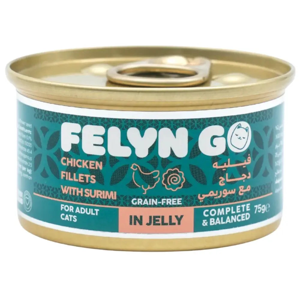 Felyn Go C&B Cans Chicken Fillets With Surimi In Jelly Felyn Go Core