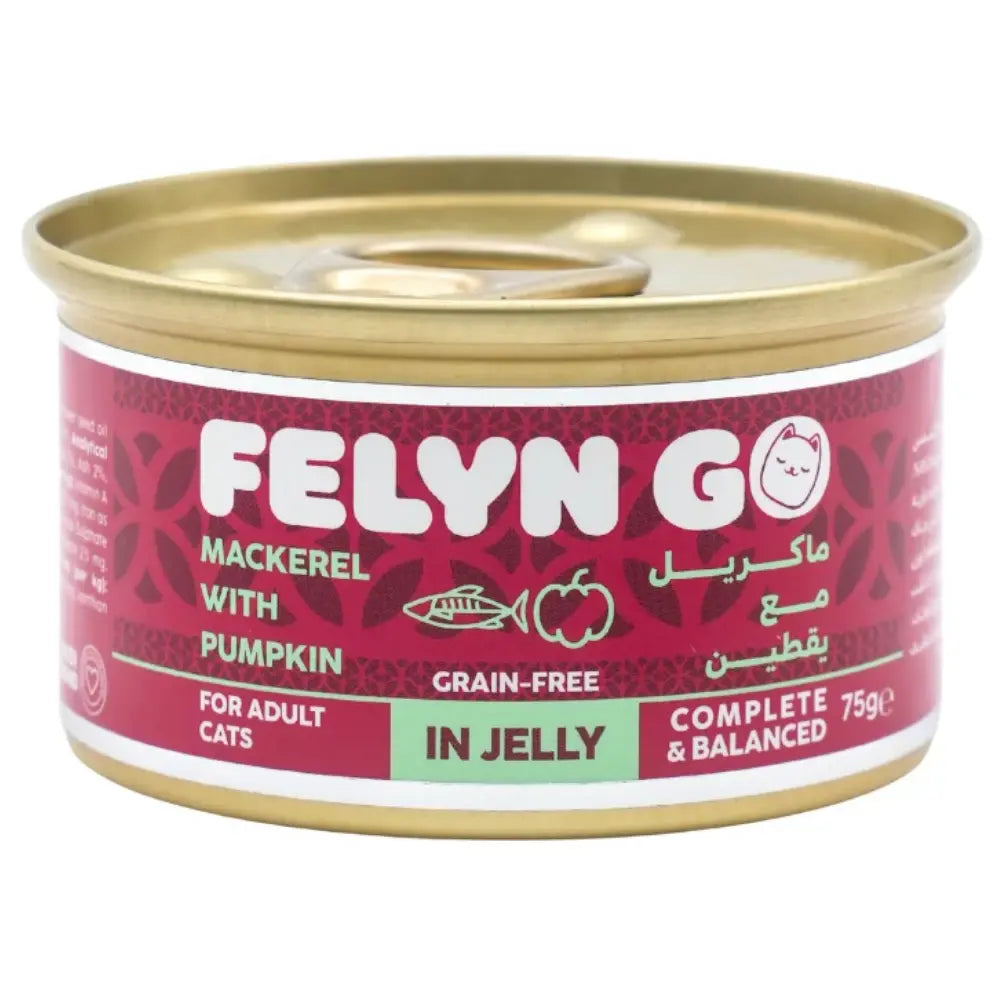 Felyn Go C&B Cans Mackerel With Pumpkin In Jelly Felyn Go Core