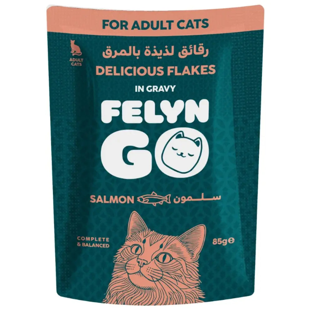 Felyn Go C&B Chunks In Gravy Salmon Pouch Felyn Go Core
