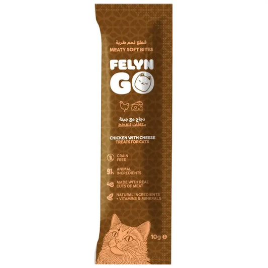 Felyn Go Soft Bites Chicken & Cheese Pouch Felyn Go Core
