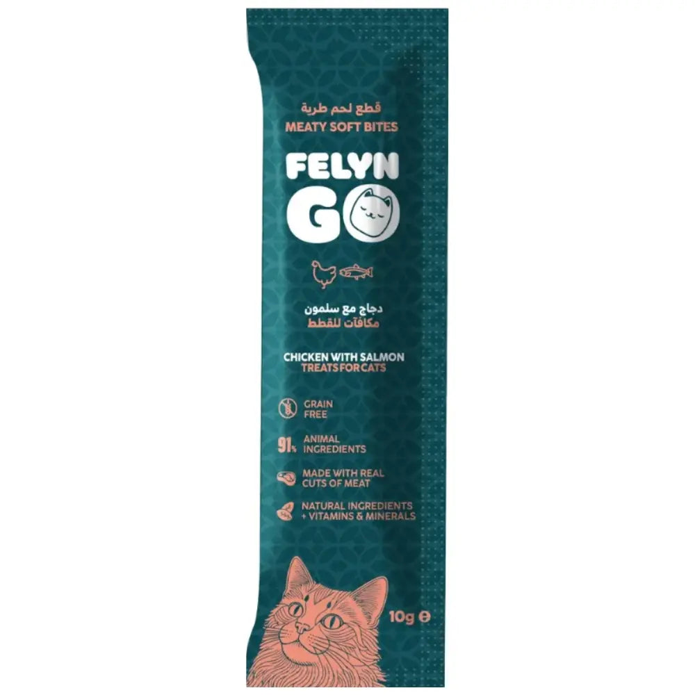 Felyn Go Soft Bites Chicken & Salmon Pouch Felyn Go Core